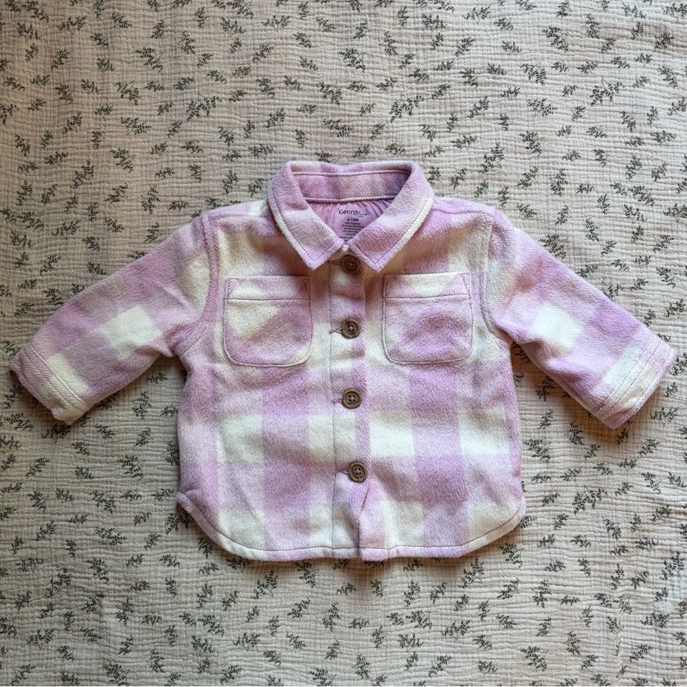Wool Blend George Pink Plaid Jacket